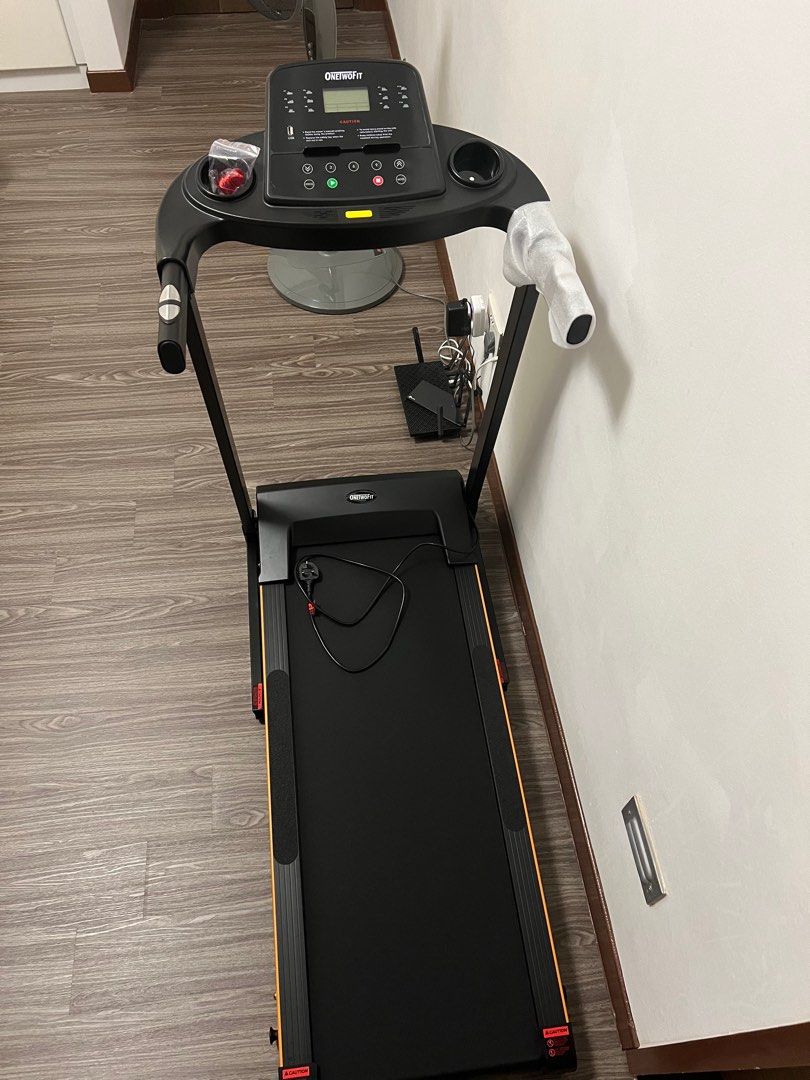 OneTwoFit treadmill up to 12km h Sports Equipment Exercise Fitness Cardio Fitness Machines on Carousell