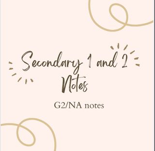 E Mathematics Notes Cheat sheet A1 secondary 1,2,3,4 Summarised Cheap ...