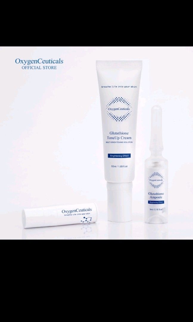 OxygenCeuticals Glutathione Tone Up Kit (Ampoule & Cream), Beauty