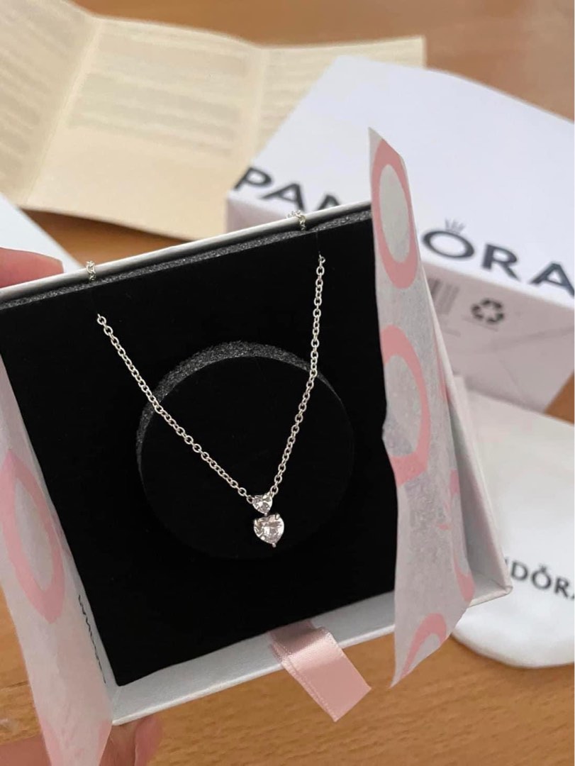 Pink Bright Double Halo Heart Pendant Charm Pandora, latest offers on  Pandora jewels