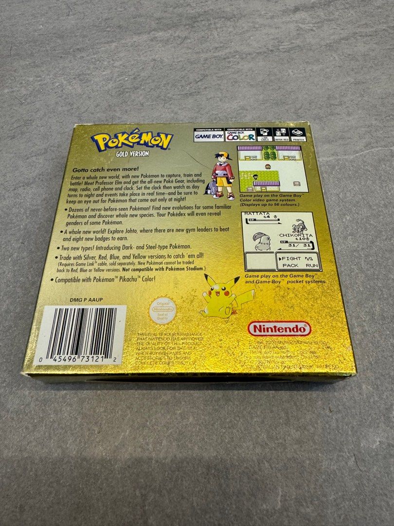 Pokemon Gold Version, Video Gaming, Video Games, Nintendo on Carousell