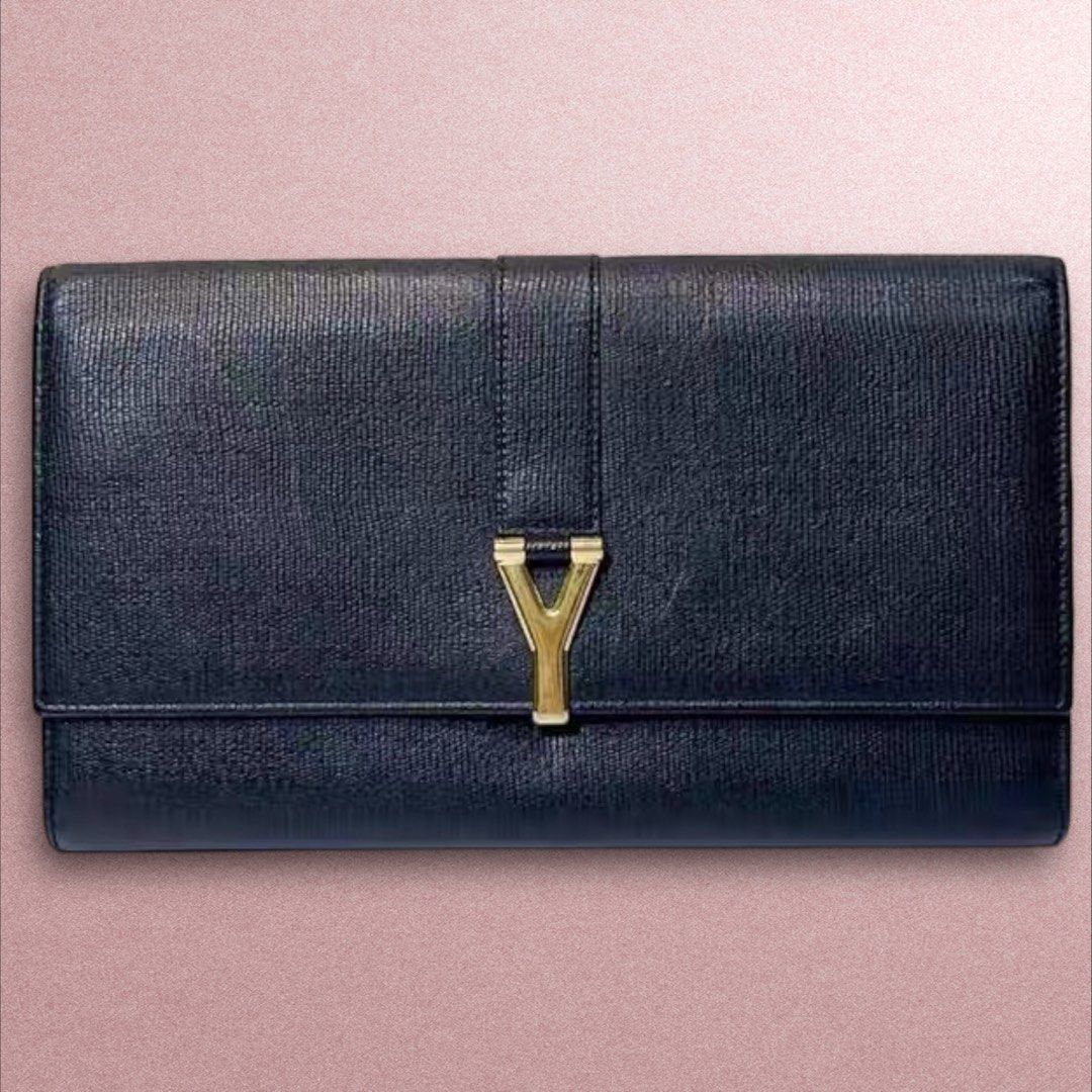 PREORDER Authentic Preloved Yves Saint Laurent Black Leather Y