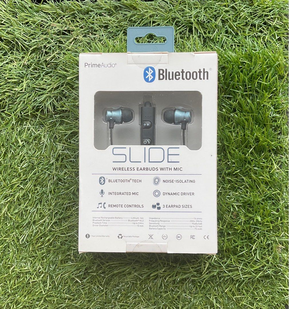 PrimeAudio Bluetooth Wireless Earbuds with Mic