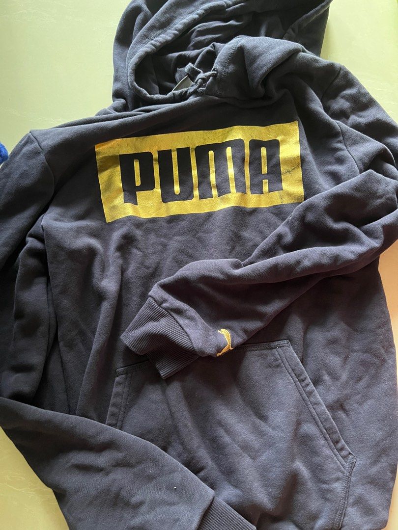 Sale Puma Hoodie gold words