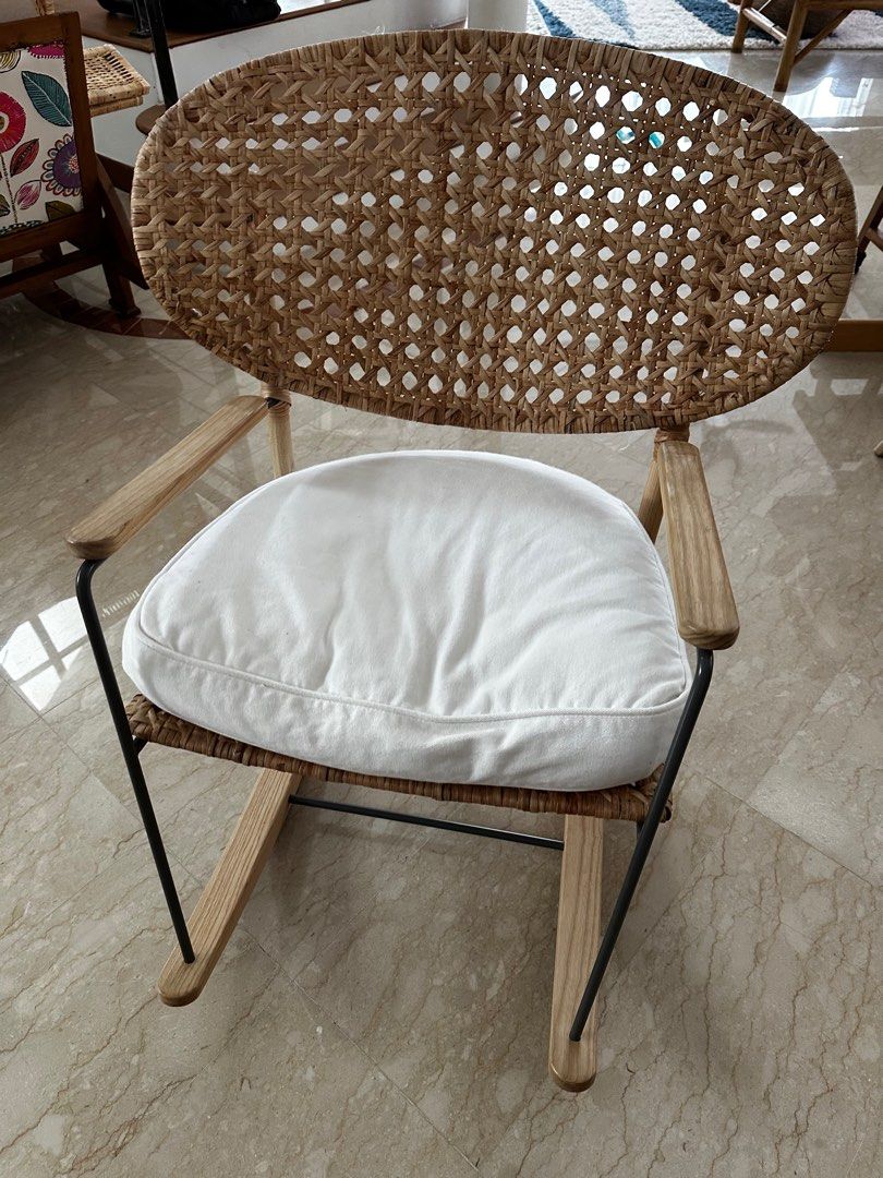 Ikea rattan best sale chair cushion