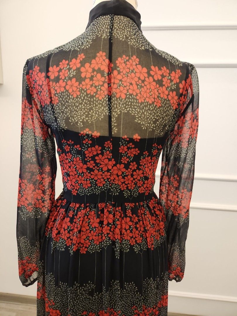 Red valentino hotsell midi dress