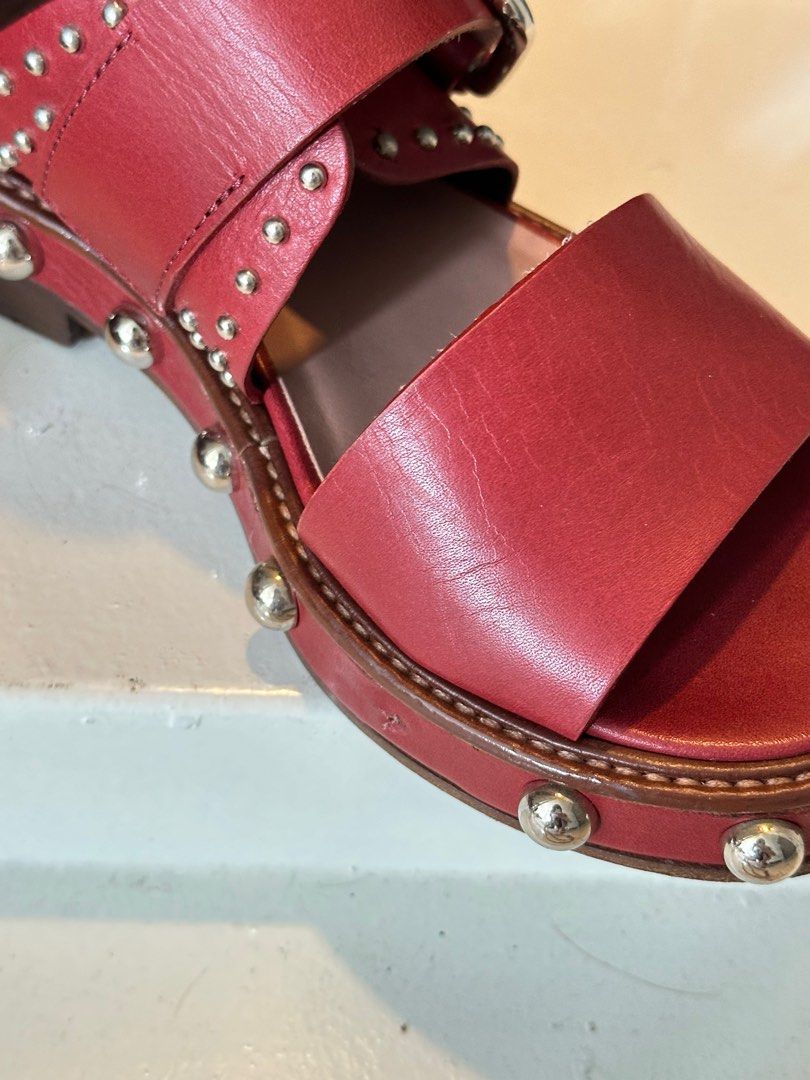 Red valentino studded deals sandals