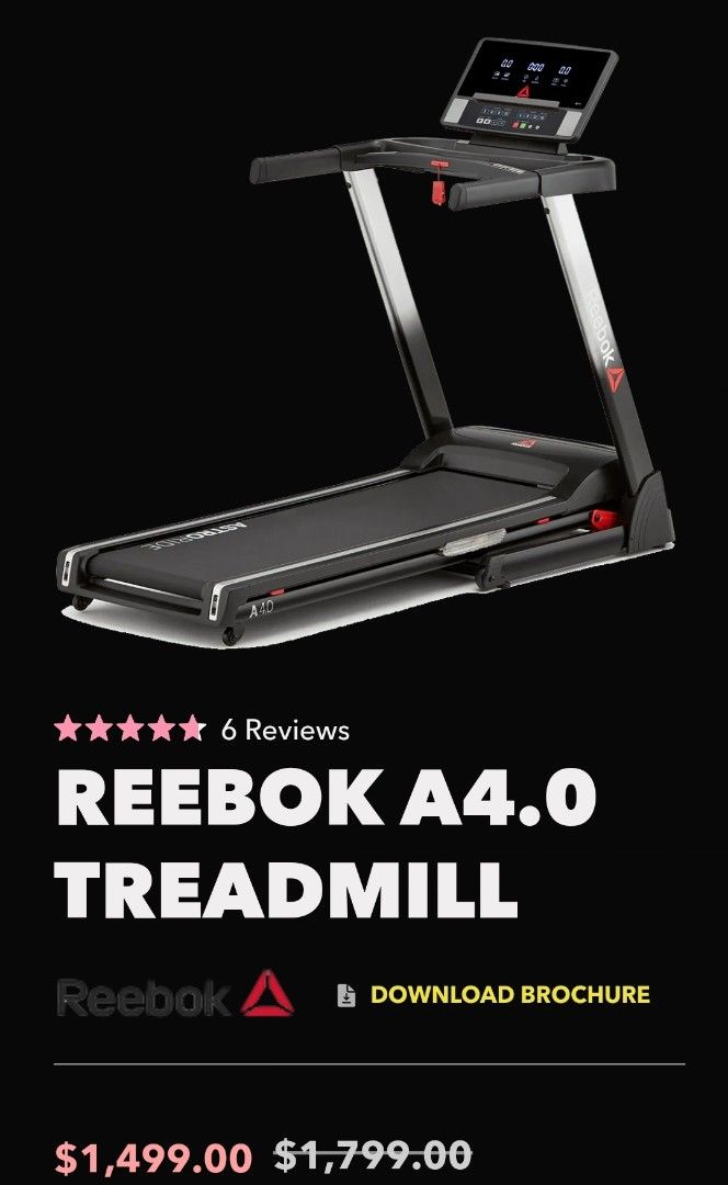 Reebok a4 treadmill new arrivals
