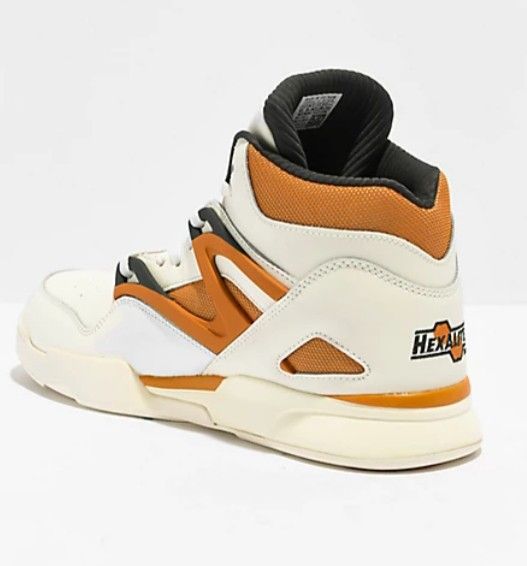 Reebok pump new arrivals white orange