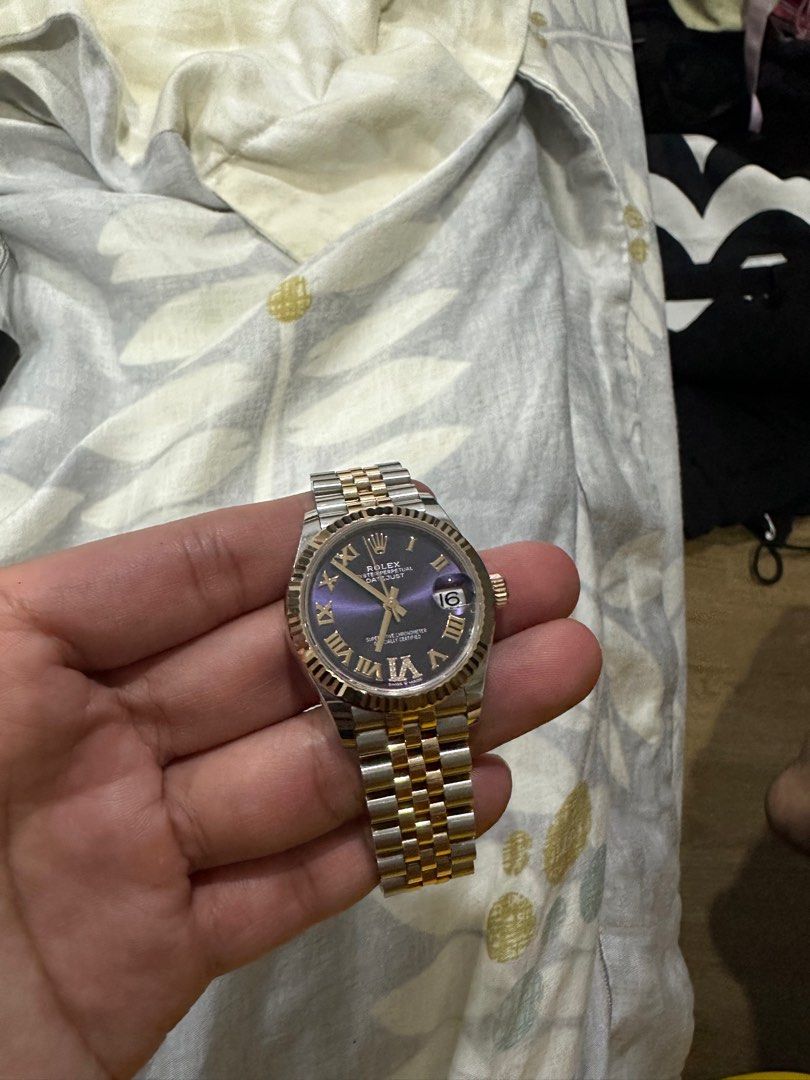 Purple diamond rolex sale
