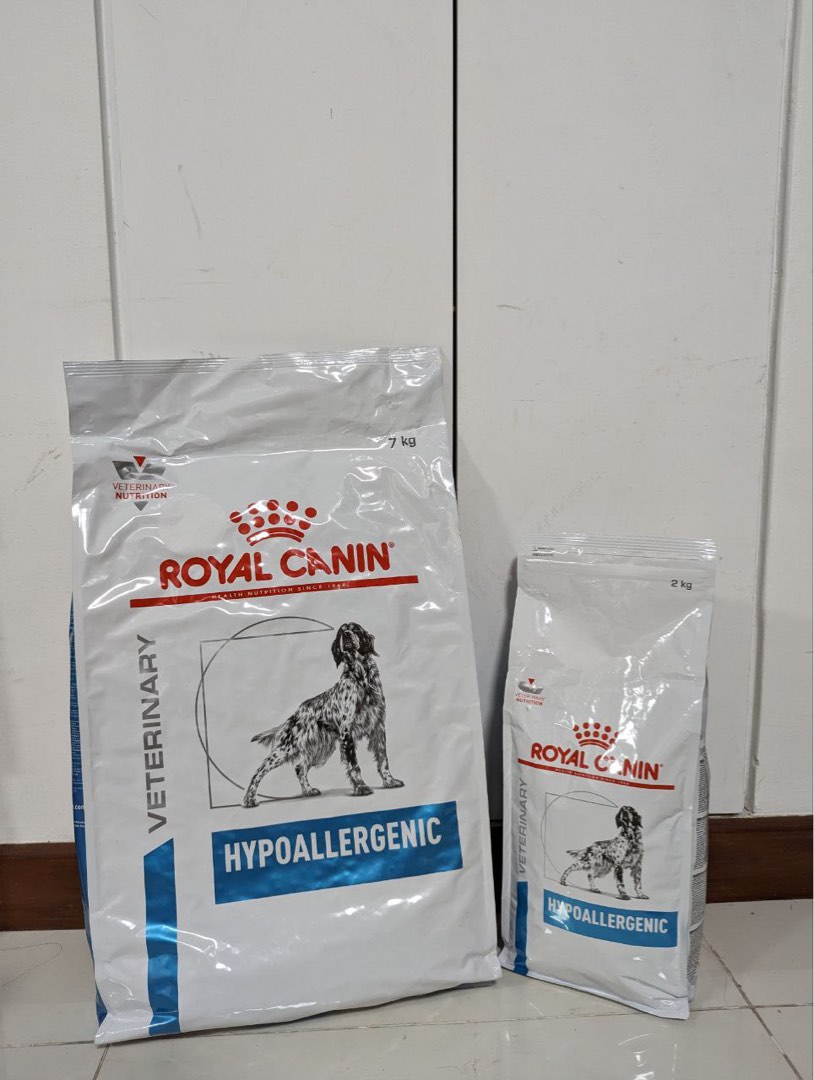 Royal canin hypoallergenic dog kibble 2kg and 7kg, Pet Supplies, Pet Food on Carousell