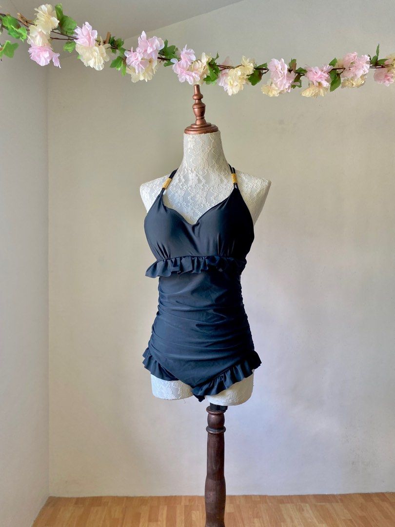 Ginger flowers ruffle swim dress online