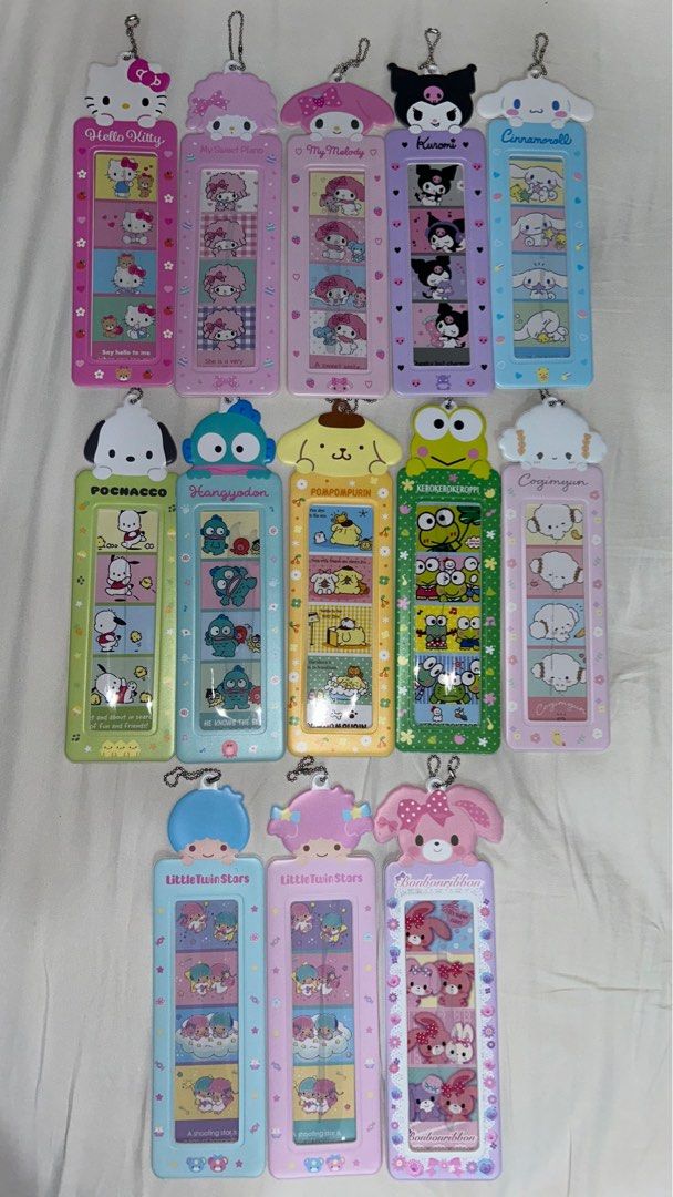 sanrio photo booth strip holder (4 cut keychain), Hobbies & Toys
