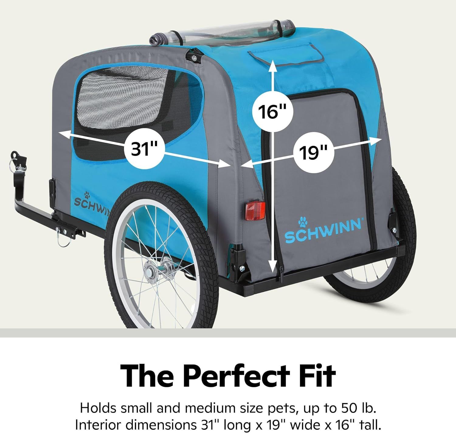 Blue schwinn bike trailer outlet