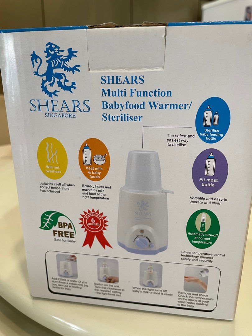 Shears bottle warmer sales
