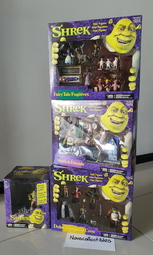 Shrek 3 inch set of 4 box minifigures McFarlane toys Spawn MISB