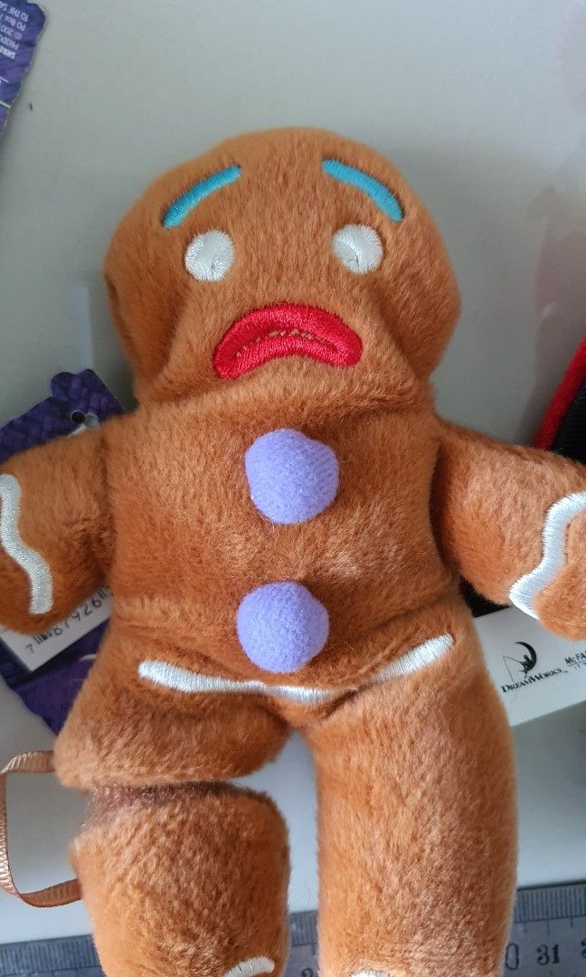 Shrek Gingerbread man Princess Fiona Lord Farquaad plush set of 4 Spawn