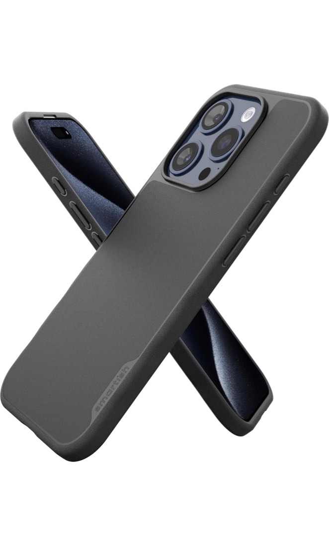 Smartish Gripzilla Phone Case - Mighty Protective, MagSafe Compatible, Air-Cushion Corners, Grippy Sides (Black)