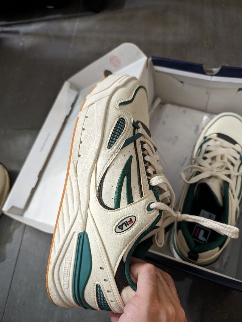 Sneakers skate shoes FILA Moderno ancient white mountain green