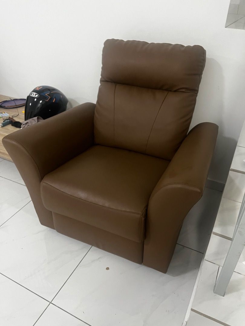 Sofa leather recliner 2 1 for sale Furniture Home Living