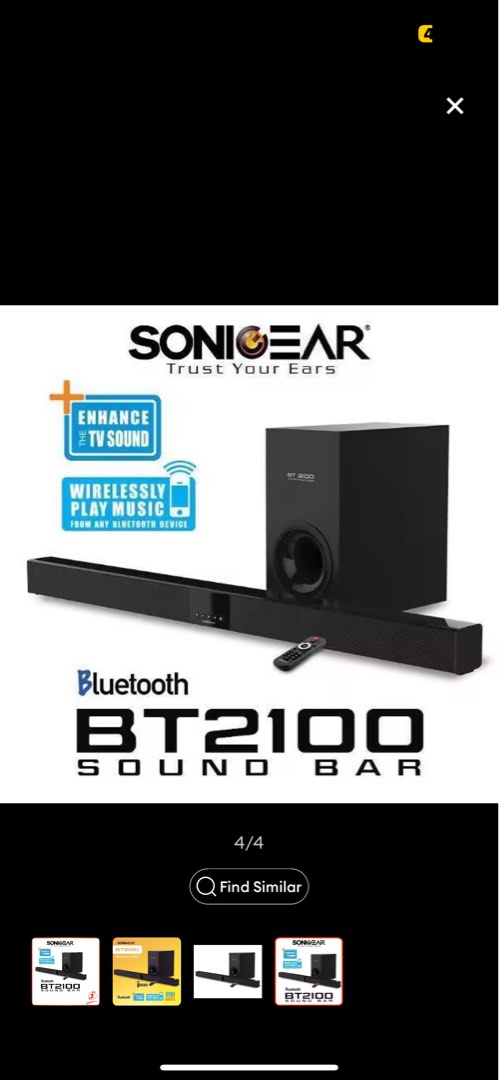 Sonic gear sound bar bt 2100 sales