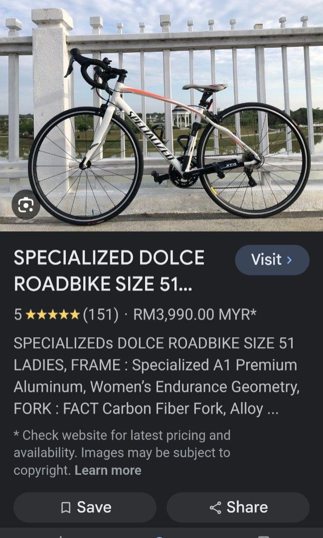 Specialized dolce road shop bike size chart