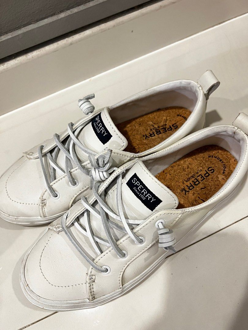 White sale sperrys womens