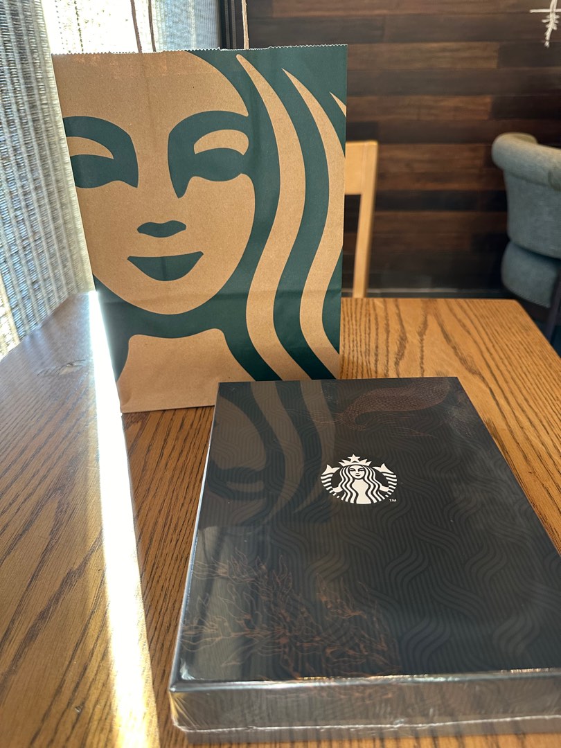 Starbucks 2025 Rose Gold Planner Organizer, Hobbies & Toys, Stationary