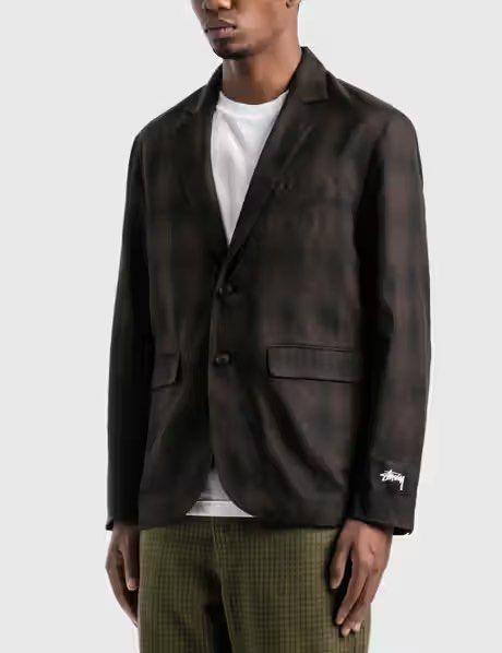 Stussy shadow plaid shop sport coat