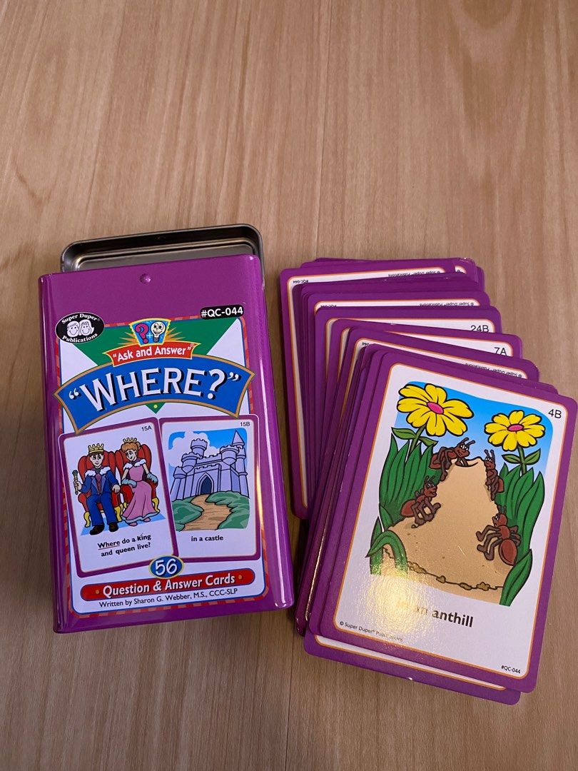 SUPER DUPER Where? 56 Cards set, Hobbies & Toys, Books & Magazines ...