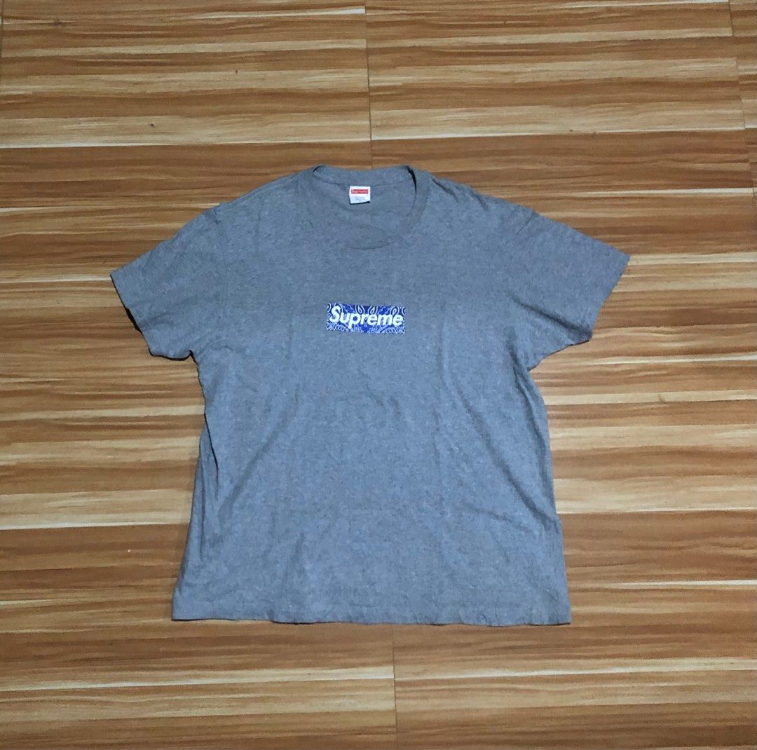 Supreme blue bandana shirt store