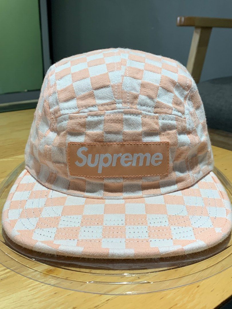 Supreme checkerboard camp cap new arrivals