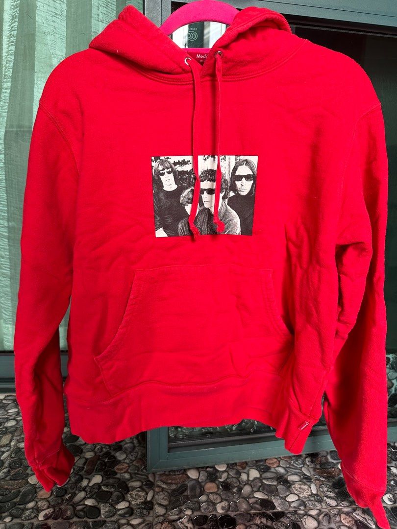 Red best sale supreme sweater