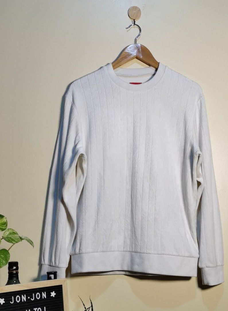 Supreme velour crewneck top