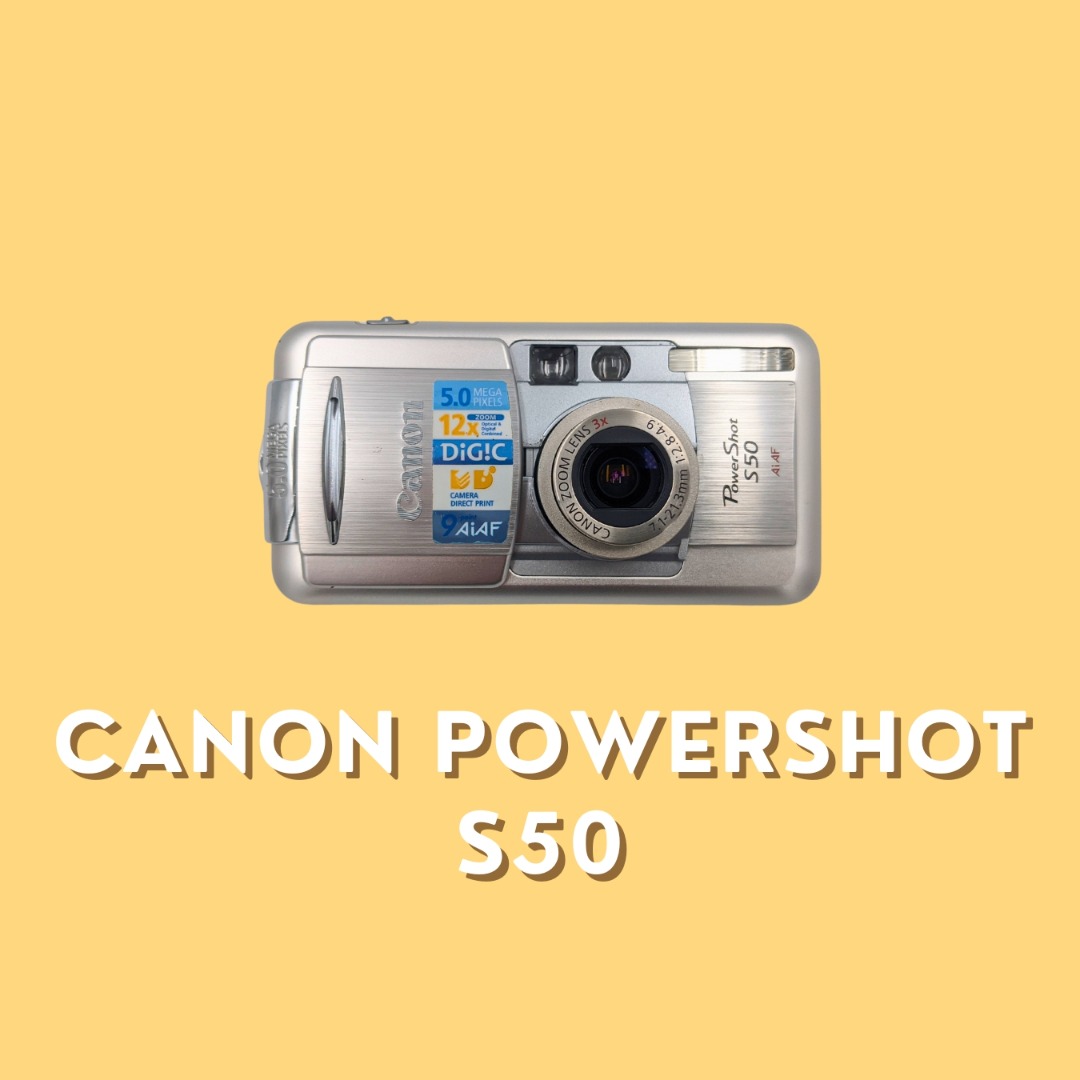 [TESTED] Canon Powershot S50 CCD Digital Camera, Photography, Cameras
