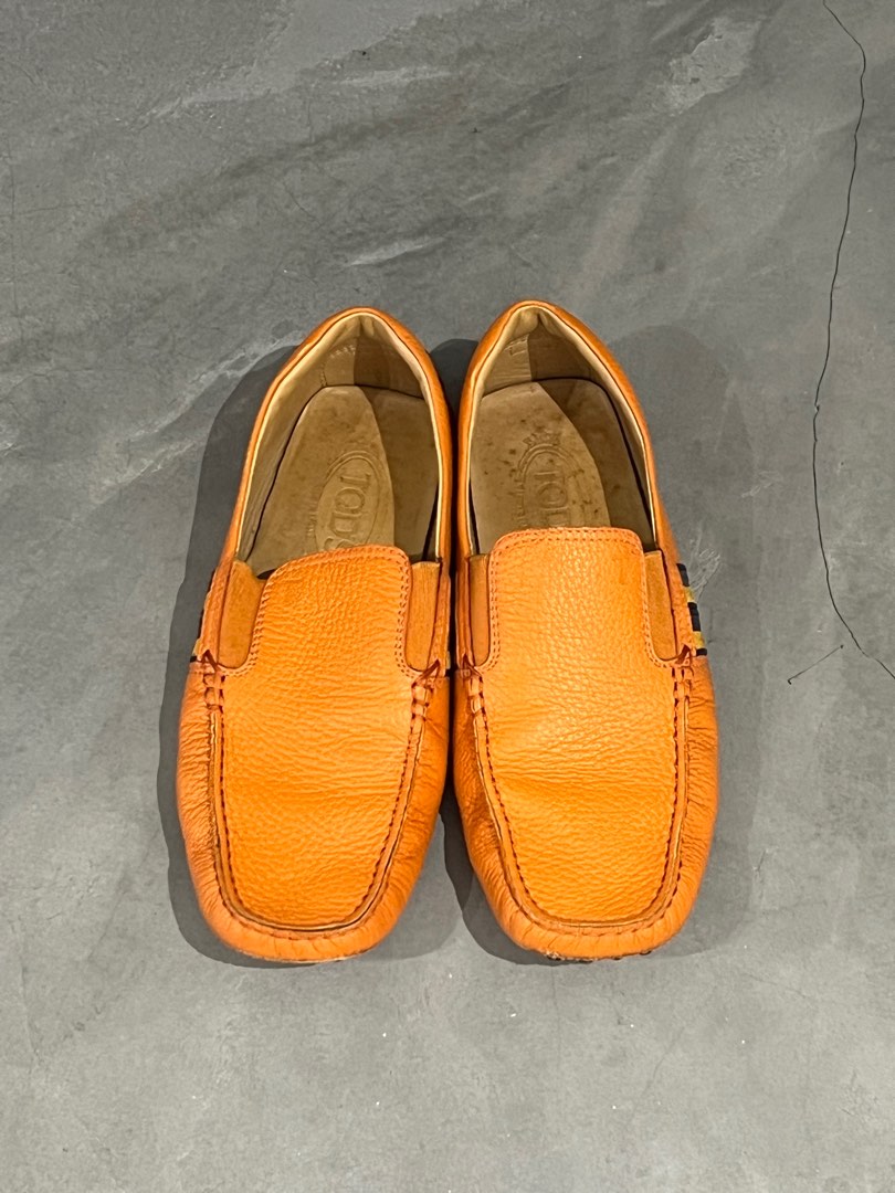 Tod s classic orange loafers Men s Fashion Footwear Casual