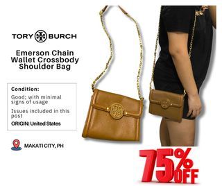 Tory Burch  Emerson Chain Wallet Crossbody Shoulder Bag