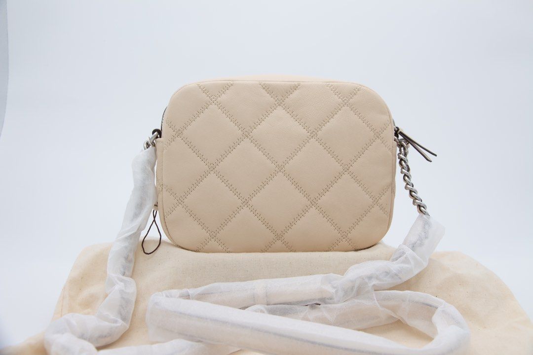 Tory burch fleming distressed leather camera bag cheap
