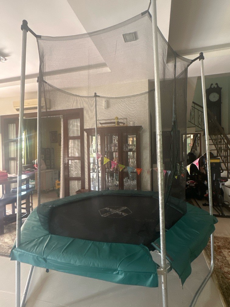 Decathlon store indoor trampoline