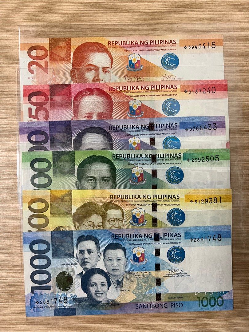 補版菲律賓UNC比索一套, 名牌, 飾物及配件- Carousell