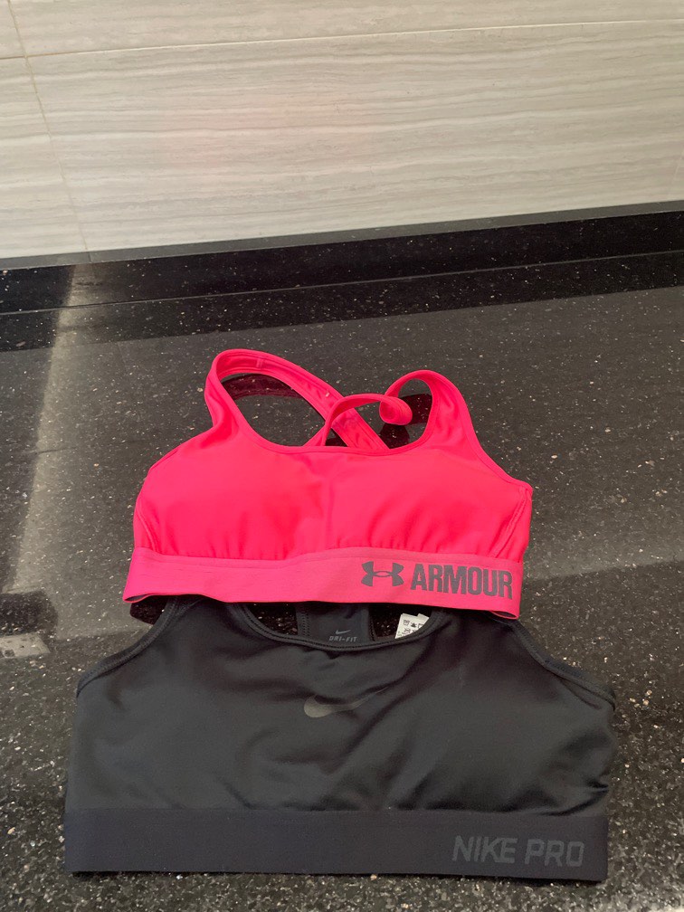 Under Armour Pink Compression Bra