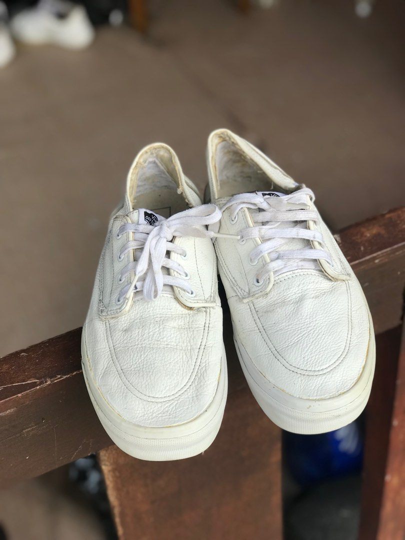 Vans Off White Original Leather Men s Fashion Footwear Sneakers