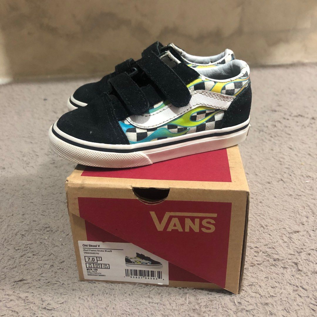 Vans old skool v surf flames clearance skate shoes