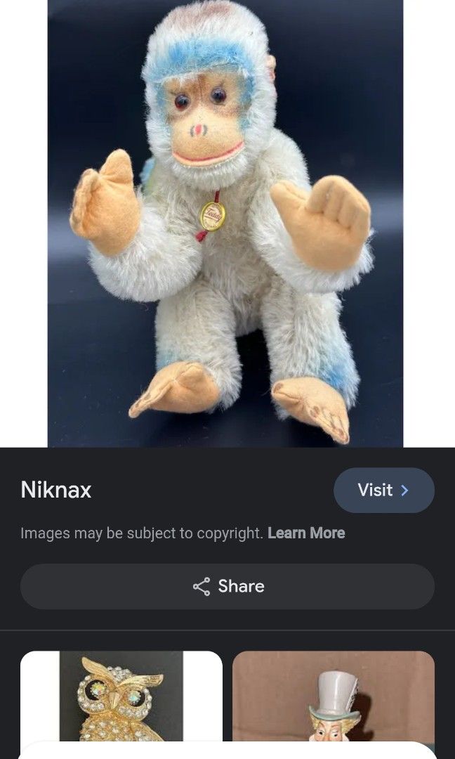 VERY BEAUTIFUL VINTAGE IMPORTED MOHAIR HYPER REALISTIC MONKEY PLUSH ...