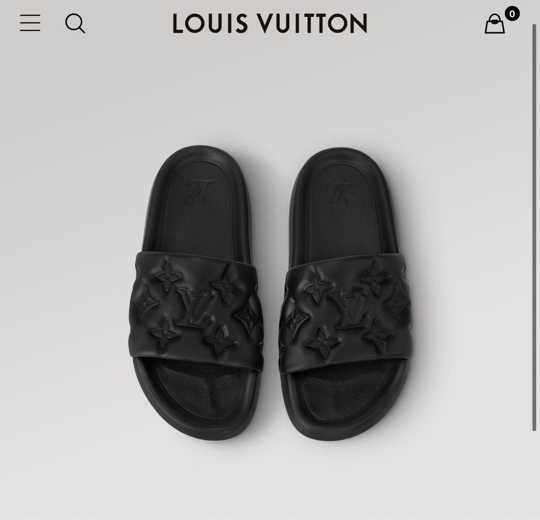 Louis vuitton waterfront mule black discount