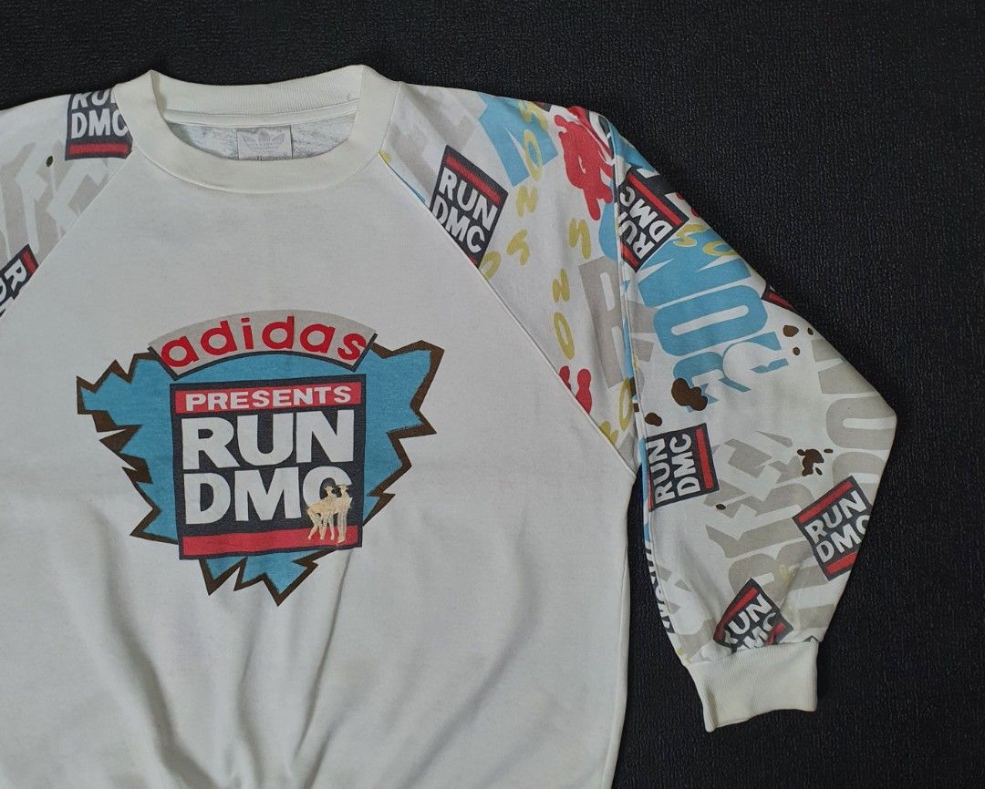 Vintage 80s adidas hip hop run dmc style hoodies on sale