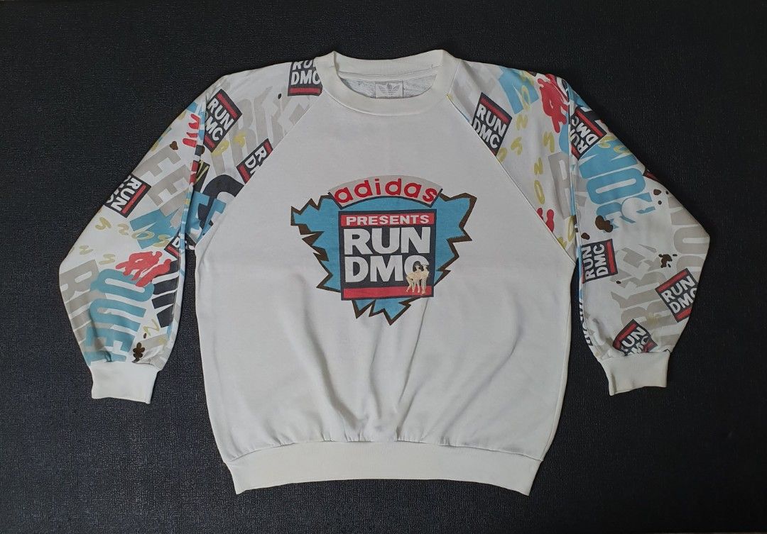 Vintage 80s adidas hip hop run dmc cheap style hoodies