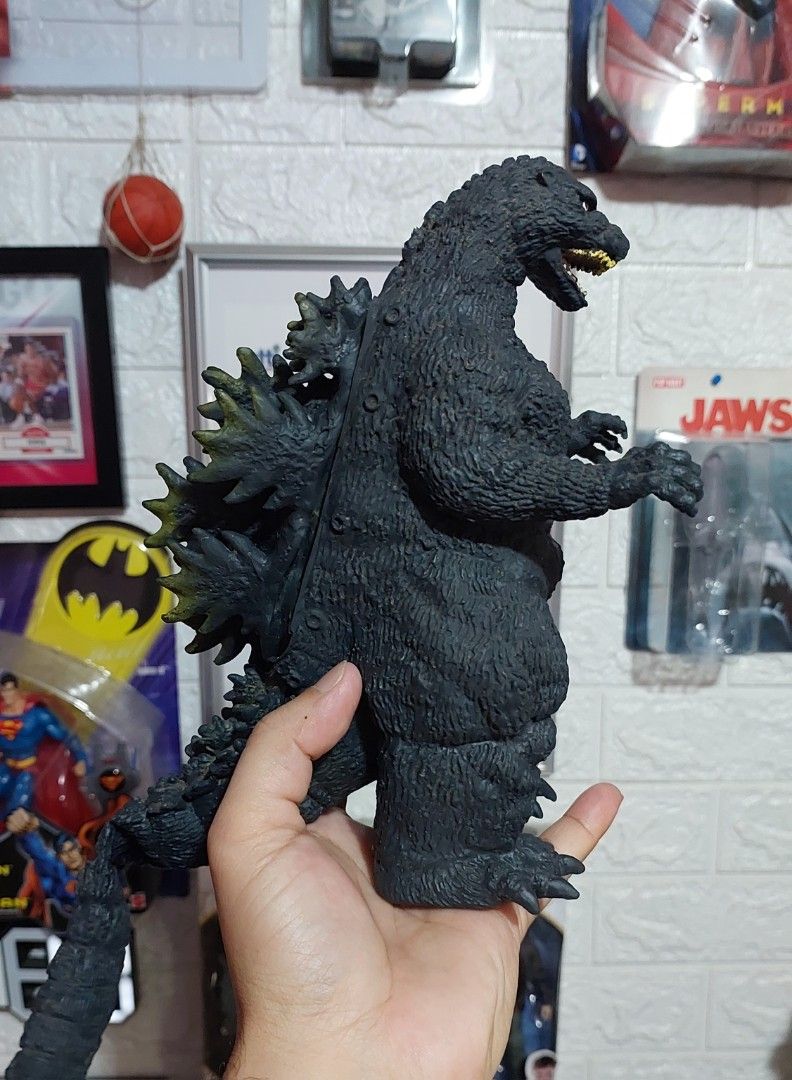 Vintage GODZILLA (Category: Vintage Collectibles) located in Pasay City. Submitted by monjentoysandcollectibles (Listing ID 1279295065, Image 1). Description: Vintage 1993 GODZILLA made in Japan soft rubber stands 8" inches tall battery operated working mechanism hindi lang naandar nagana cguro dhl may kulang pang battery.. declared q nlang as is condition 1,999 only 🇵🇭 (from mandarake㊗️) GH/PASAY pickup 📍 Or shipping or lalamoves ✈️🛵 WAZE: M