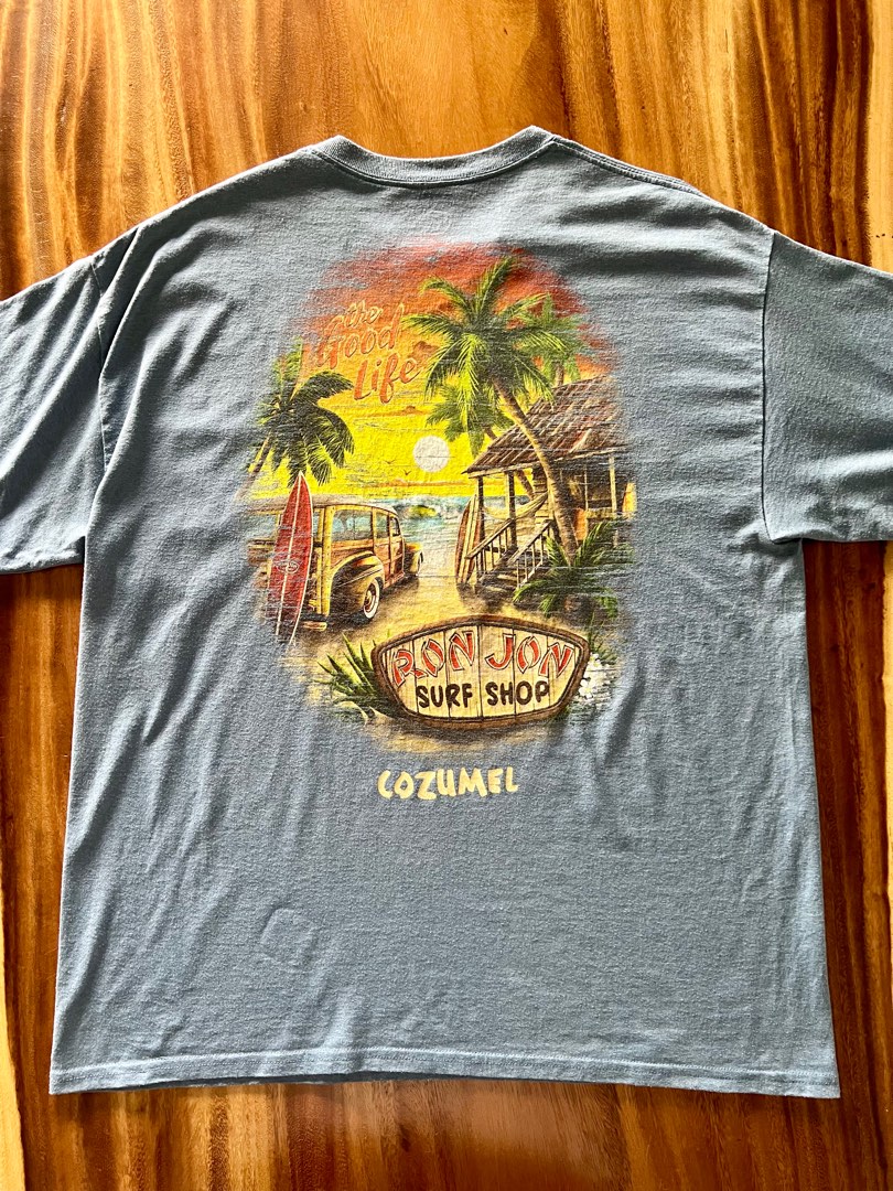 Yellow ron jon shirt sale