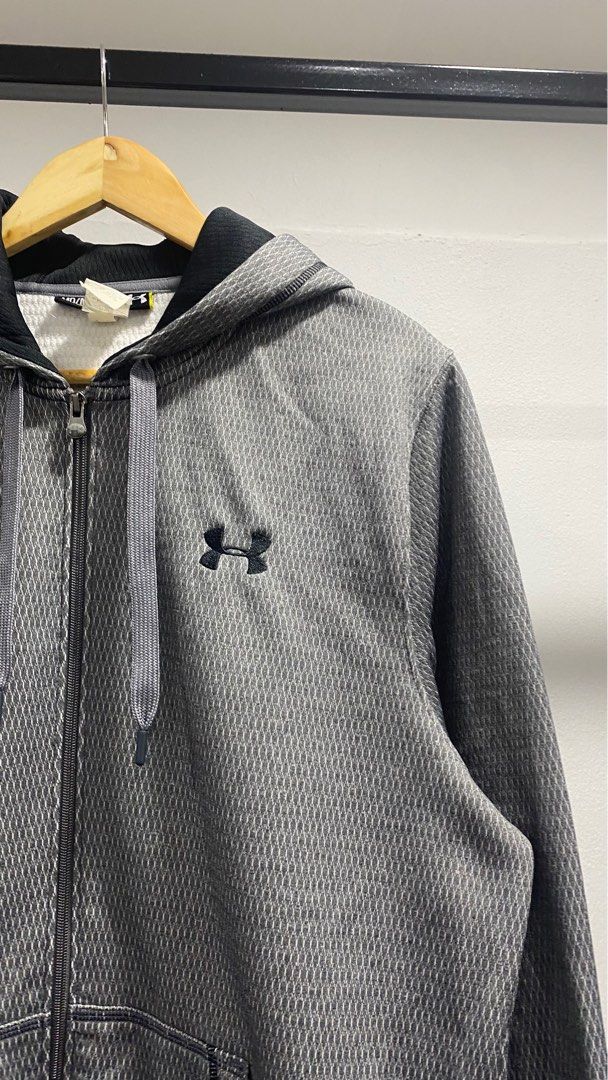 VTG UNDER ARMOUR ZIPPER HOODIE JERSEY Men s Fashion Coats